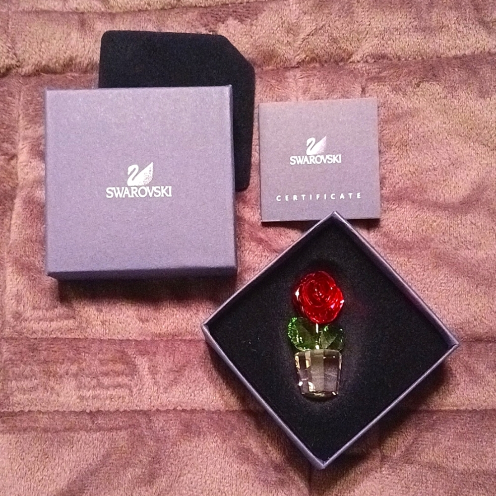 Swarovski Red Rose